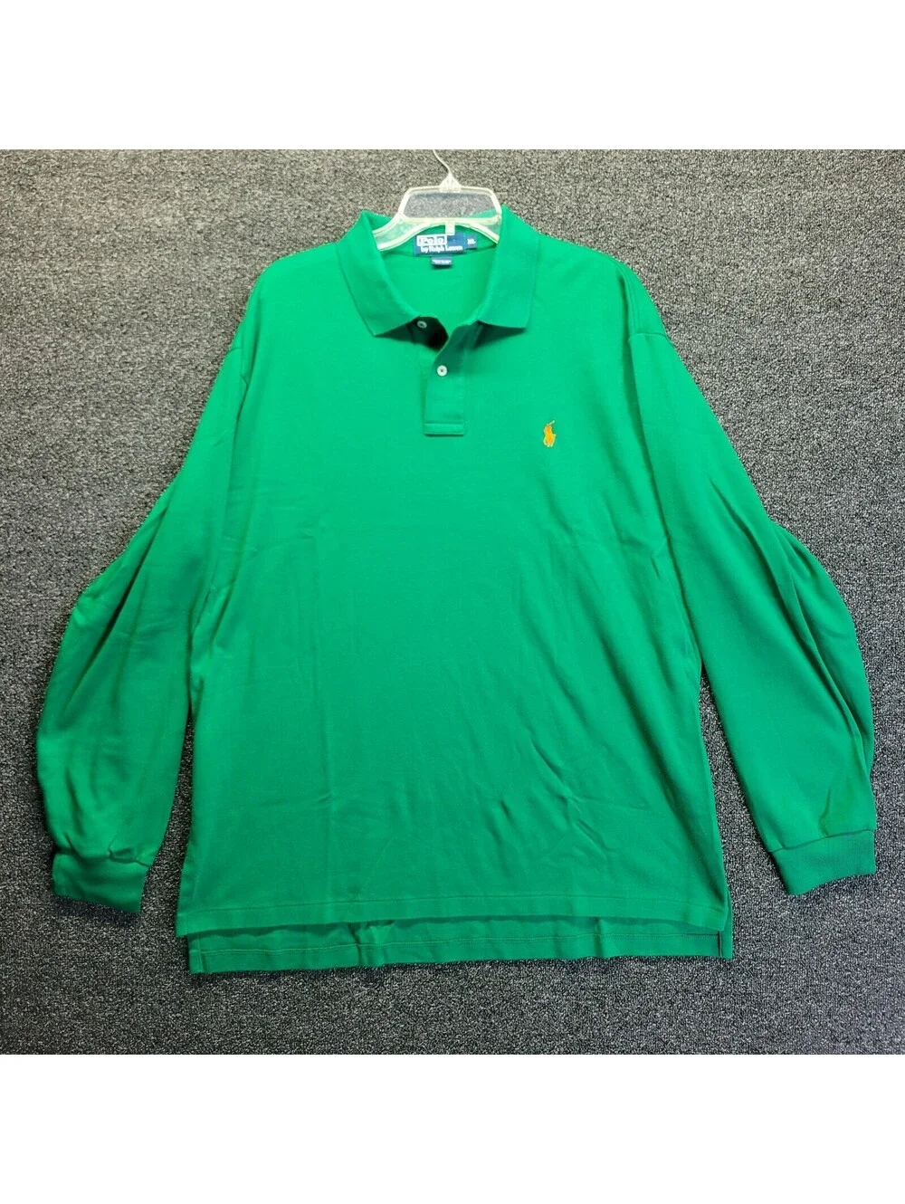 Vintage Polo Ralph Lauren Men's Pima Polo Shirt Green Sz XL